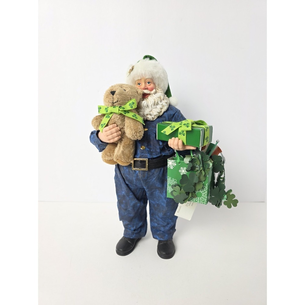 Possible Dreams Clothtique Santa Claus Irish Christmas Officer Lucky shamrock